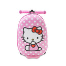 SANRIO HELLO KITTY HARDSIDE CARRY ON SCOOTER SUITCASE, HELLO KITTY POKA DOT PINK - Like New