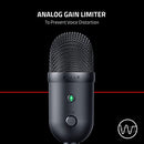 RAZER SEIREN V2 X USB CONDENSER MICROPHONE FOR STREAMING AND GAMING CLBK - Like New