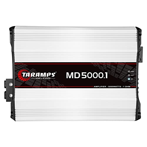 TARAMPS CLASS D MD 5000 WATT RMS 1 OHM MONO AMPLIFIER - BLACK/WHITE - Like New
