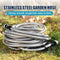 ANUFLES METAL GARDEN HOSE 100FT- STAINLESS STEEL WATER HOSE - SILVER HOSE - Like New