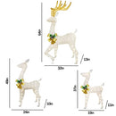 3 Piece Christmas Lighted Reindeer Decorations B0B79LM8RP - Brand New