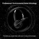 LEVN Wireless Headset 5.2 for Call Center, Bluetooth Headphones with Mic - Black - Like New