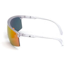 ADIDAS SPORT SUNGLASSES - CRYSTAL FRAME, SMOKE ORANGE MIRROR LENSE, 137-135*3 - Like New