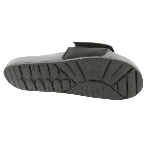NEW BALANCE MEN'S 200 ADJUSTABLE SLIDE SANDAL, BLACK/WHITE, SIZE 9 - Brand New
