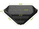 QOMOTOP 4-PIECE HEAVY-DUTY CANTILEVER OFFSET PATIO UMBRELLA STAND - BLACK - Like New