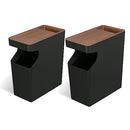 Home Zone Living 1.7 Gallon Small Trash Can Virtuoso Collection 2-Pack - Brand New