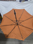 CALIFORNIA UMBRELLA 9' ROUND ALUMINUM RIBS SWC COVER/SUNBRELLA/PARKWAY PAPRIKA - Like New