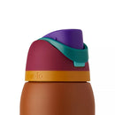 OWALA 32OZ FREESIP STAINLESS STEEL WATER BOTTLE - PLUM/BROWN - Like New