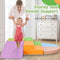 TODIBY 6-Piece Foam Climbing Blocks Gym Toy PU LEATHER Macaroon/Orange/Purple - Like New