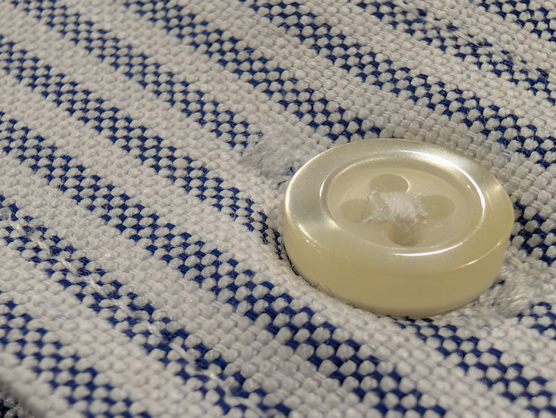 ULTRACLUB 8972 CLASSIC WRINKLE-RESISTANT SHORT-SLEEVE OXFORD 4XL - WHITE/BLUE - Brand New