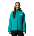 MOUNTAIN HARDWEAR WOMENS STRETCH OZONIC INSULATED JACKETJACKET SYNTH GREEN L - Brand New