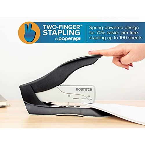 BOSTITCH OFFICE INHANCE 100 HEAVY DUTY STAPLER 1300 - BLACK/GRAY - Like New