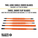 KLEIN TOOLS INSULATED SCREWDRIVER 8-IN-1 SCREWDRIVER 32288 - ORANGE - Like New