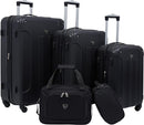 Travelers Club Chicago Hardside Spinner Luggages 5 Piece TCL-77995-00 - BLACK - Like New