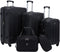 Travelers Club Chicago Hardside Spinner Luggages 5 Piece TCL-77995-00 - BLACK Like New