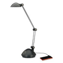 ALERA ALE TWIN-ARM TASK LED LAMP W/USB PORT 18 1/2" HIGH - BLACK - Like New