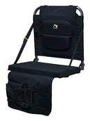 GCI Outdoor BleacherBack Lumbar Stadium Seat with Padded Backrest 10610 - Black - Like New
