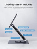HAGIBIS MAGNETIC IPAD STAND USB C DOCKING STATION, WITH 4K@60HZ HDMI, 100W PD - Like New