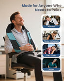 CF-6505 COMFIER CORDLESS NECK MASSAGER FOR PAIN RELIEF DEEP TISSUE - BLACK/BLUE - Like New