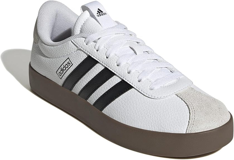 ADIDAS WOMEN'S VL COURT 3.0 SHOES - SIZE: WOMEN 6.5 AU/UK W5 - WHITE BLACK GRAY - Like New