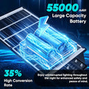 TOWPONICS SOLAR STREET LIGHTS OUTDOOR WATERPROOF 9800W REPLACEMENT - BLACK - Like New