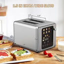 WHALL Touch Screen Toaster 2 Slice Digital Timer KST075AU - STAINLESS STEEL Like New