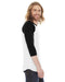 BB453W American Apparel Unisex 3/4-Sleeve Raglan T-Shirt New