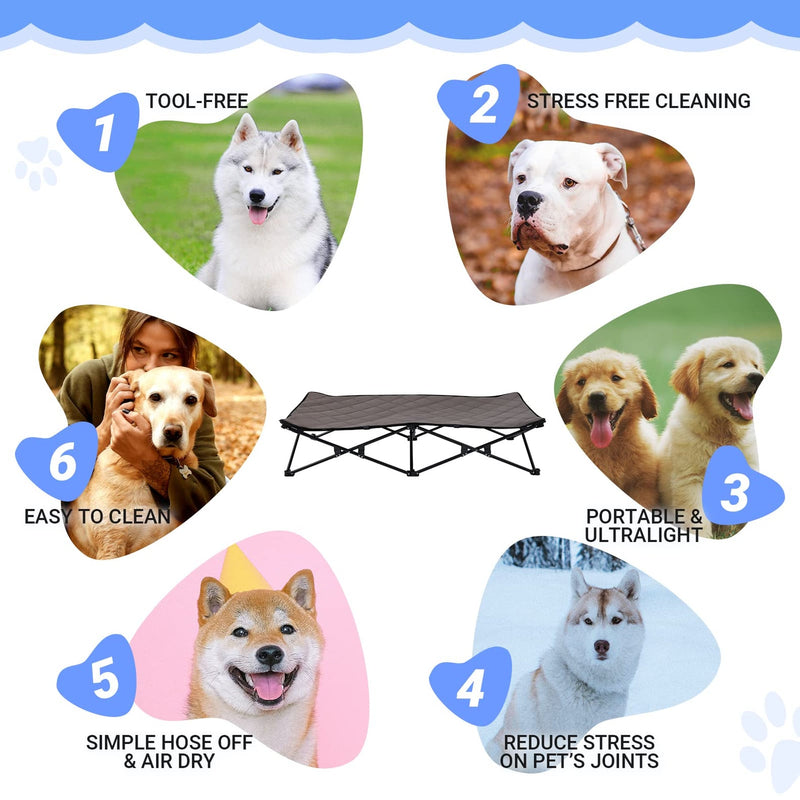 KINGCAMP PETS SEDUM LARGE PLUS DOG BED - BLACK - Like New