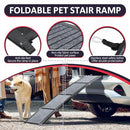 PENSUN DOG RAMP FOR CAR, 71" FOLDABLE PET RAMP NON-SLIP SURFACE - BLACK - Like New