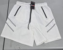 JUMPSTART POLYESTER SHORTS W/ ZIPPER POCKETS - SIZE: MEN M - WHITE/BLACK - Like New