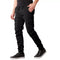JUMP START MENS REGULAR FIT DRAWSTRING CARGO PANTS - SIZE: MEN M - BLACK - Like New
