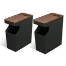 Home Zone Living 1.7 Gallon Small Trash Can Virtuoso Collection 2-Pack - Brand New