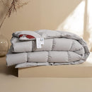 AIRLUCK LUXURY FEATHER DOWN COMFORTER FLUFFY DUVET QUEEN SIZE FROST GRAY - Like New