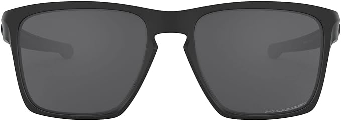 Oakley OO9341 Man Sunglasses Matte Black Frame POLARIZED Grey Lenses 57MM - Like New