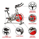 SUNNY HEALTH & FITNESS SF-B1001S CHAIN DRIVE INDOOR CYCLING TRAINER EXERCISE - Like New