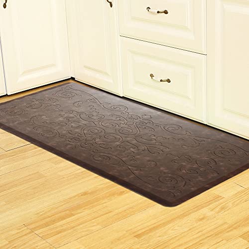 J&V TEXTILES Medallion Embossed Kitchen Mat Cushioned Anti Fatigue Floor Mat - Brand New