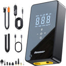 OEAEAR DUAL MOTOR TIRE INFLATOR PORTABLE AIR COMPRESSOR ,6000MAH ,150PSI - BLACK - Like New