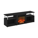 JENSEN FURINNO OPEN STORAGE FIREPLACE TV UP TO 70 INCH STAINLESS STEEL TUBES - Like New