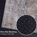 Adiva Rugs Machine Washable 6x9 Area Rug with Non Slip Backing (VIZON, 6' x 9') - Brand New