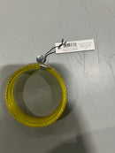 MARC BY MARC JACOBS YELLOW SLINKY WRIST BRACELET WITH SILVER JEWELS - YELLOW - Brand New