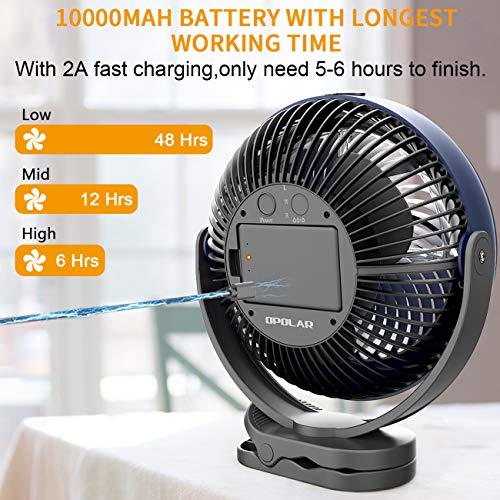 KOONIE 10000MAH MISTING FAN BATTERY OPERATED WH61-BLUE - BLUE - Brand New