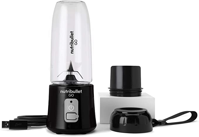 Nutribullet GO Portable Blender Shakes Smoothies 13 Oz 70 Watts NB50300 - Black - Like New