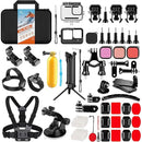 HONGDAK ACTION CAMERA ACCESSORIES KIT GOPRO HERO 12 11 10 9 BLACK - BLACK - Brand New