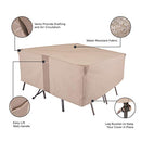 Modern Leisure 2946 Monterey Patio Table & Chairs, Furniture Set,Outdoor Cover - Brand New