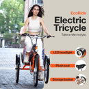 SuperHandy EcoRide Electric Adult Tricycle - 48V 2Ah Li-Ion Battery, 250W Motor,