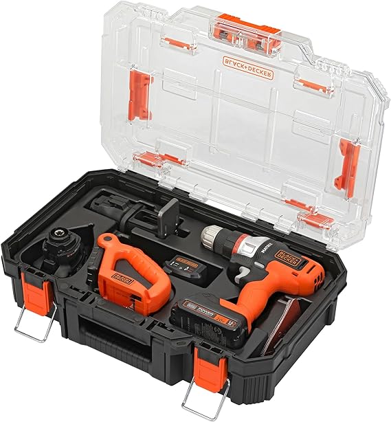 BLACK+DECKER MATRIX 20V MAX Cordless 4-Tool Combo Kit BDCDMT1204KITC1 - Like New