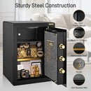BGX-M/D-55L - 2.1 CUFT HEAVY DUTY STEEL SAFE BOX DIGITAL KEYPAD KEY LOCK - BLACK - Like New