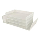 OFFICE DEPOT® BRAND MESH 4-SHELF 2-SIDED DESK SORTER 4962559 - WHITE - Like New