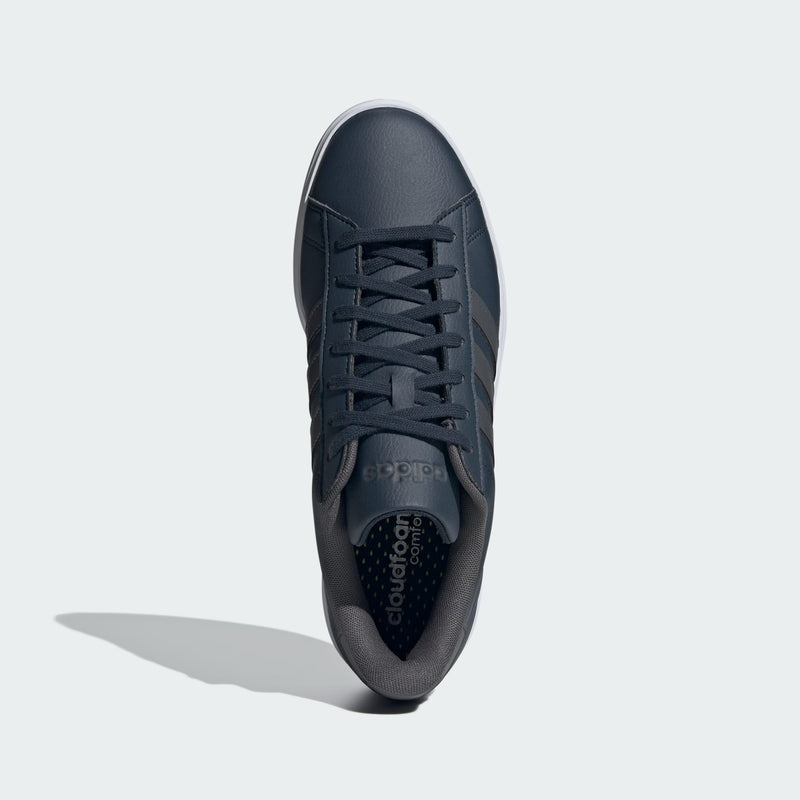 ADIDAS GRAND COURT 2.0 SHOES SIZE: MEN 11 - AURORA INK / GRAY SIX / CLOUD WHITE - Brand New