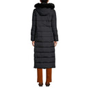 Lands' End Womens Maxi Down Coat Black Regular X-Small - SIZE: XS - Brand New